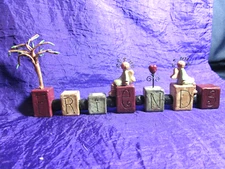 Blossom Bucket Suzi Skoglund "Friends" Angel Friends Sitting Block Sign Figurine