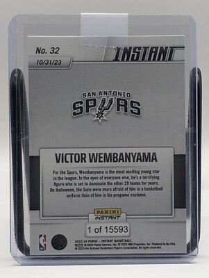 VICTOR WEMBANYAMA 2023-24 Panini NBA Instant #32 RC SPURS SP