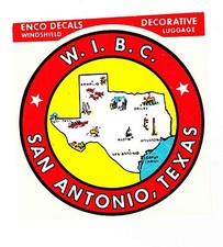W.I.B.C. SAN ANTONIO TEXAS LUGGAGE STICKER--1960'S--WOMEN'S BOWLING