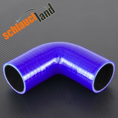 Silikonbogen 90° ID 34mm blau*** Silikonschlauch Schlauch Bogen Turbo Kühler LLK