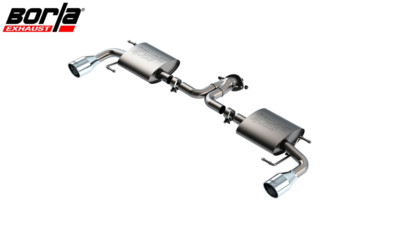 Borla S-Type Axle-Back Exhaust w/ 4'' Chrome Tips For 2017-2024 Mazda CX-5 2.5L