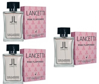 Lancetti Pink Flamingo Eau de Toilette Woman 3 X 100ml