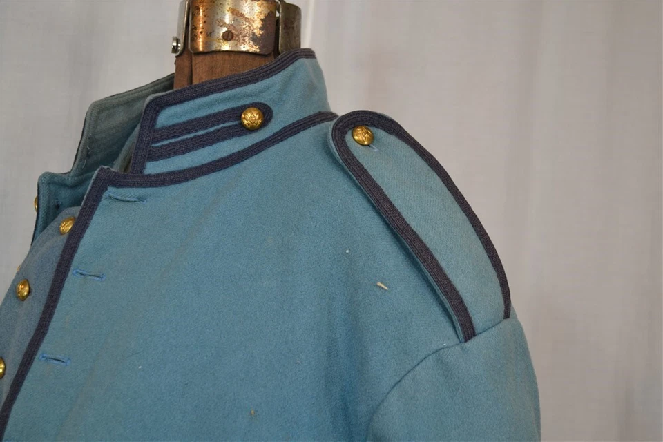 antiguo uniforme militar guerra civil réplica 3 piezas pecho 42 rayas lana azul  Foto 3 de 4