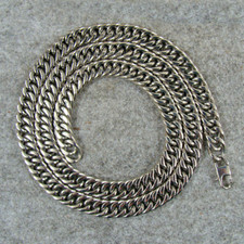 Pure Titanium Anti allergy Necklace 9.5mm Wide Flat Curb Chain, Length - 25.59"