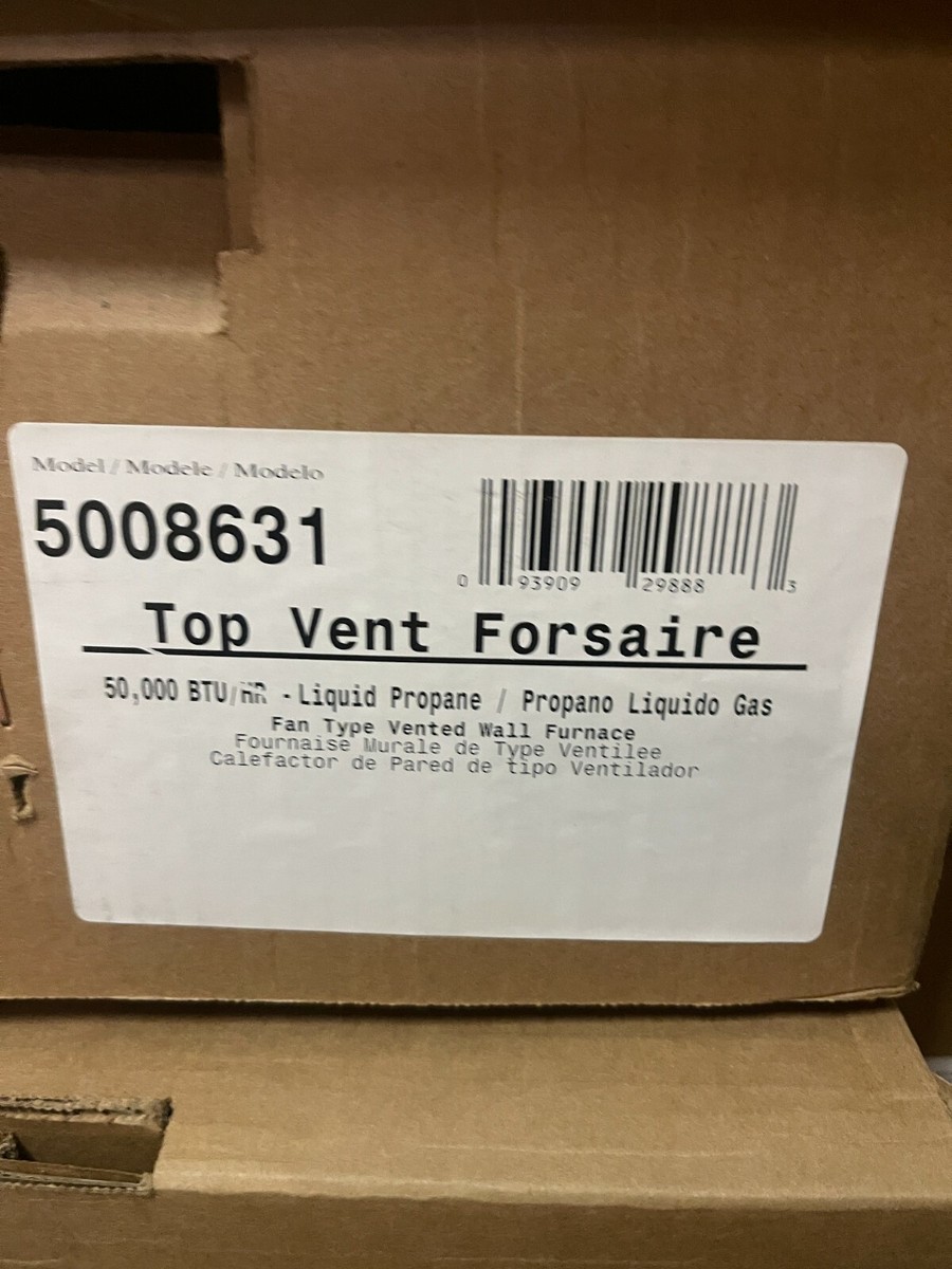 Williams 5008631 Propane LP Wall vented heater furnace 50,000 BTU | eBay