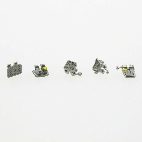50 Kit Dental Braces Metal Orthodontic Brackets Mini Roth 022 345 Hook Monoblock - Picture 8 of 12