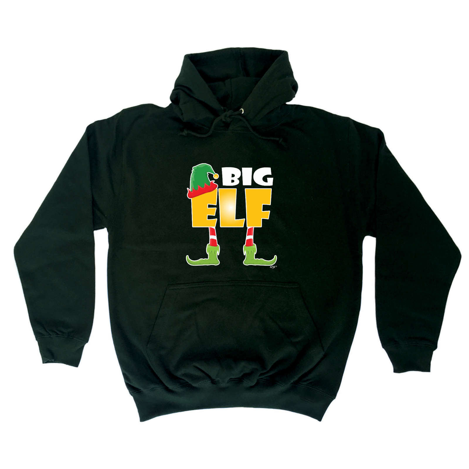 Christmas Elf Big Novelty Mens Womens Hoodie Funny Gift