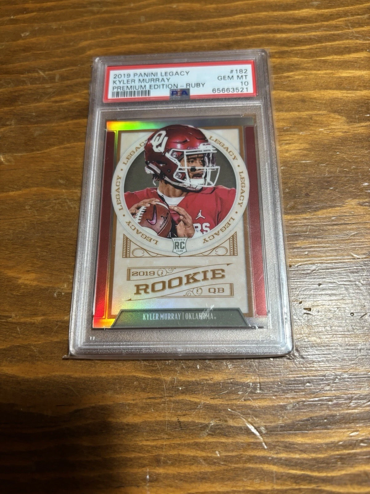 Kyler Murray Panini Legacy #182 Premium Edition-Ruby