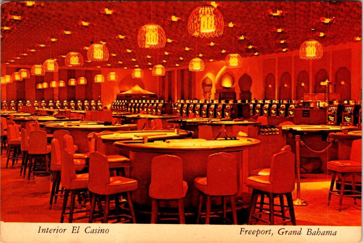 Freeport, Grand Bahama, Bahamas EL CASINO INTERIOR Gaming Tables 4X6 ...