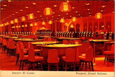 Freeport, Grand Bahama, Bahamas EL CASINO INTERIOR Gaming Tables 4X6 ...