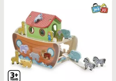 Boat Animals, Wooden Noah's ark play puzzle set from Jack Jill 