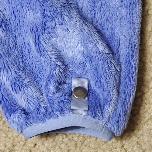 The North Face Girls L 14/16 Denali Fuzzy Jacket With Herringbone Blue - Picture 6 of 9