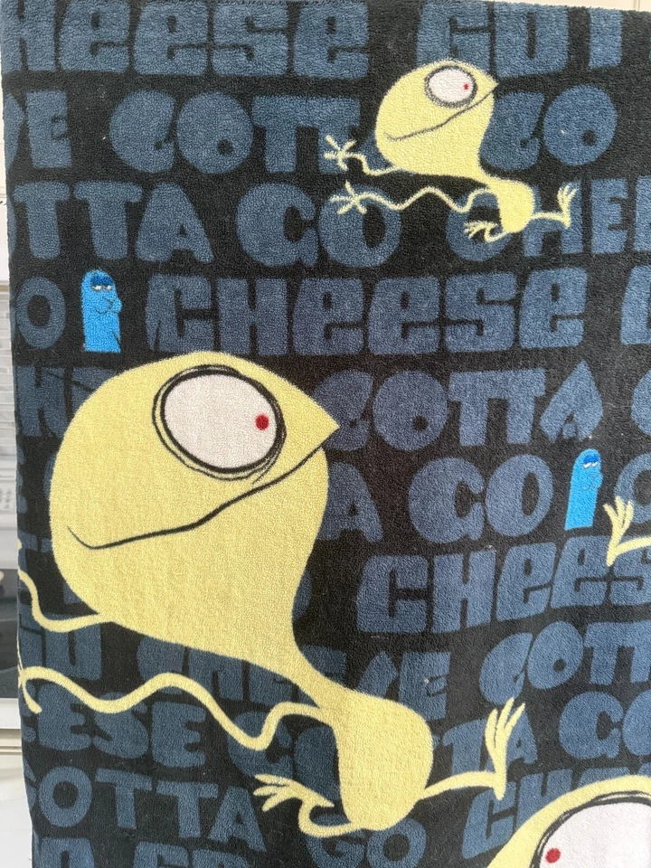 Cartoon Network: Fosters Home For Imaginary Friends Cheese & Bloo Blanket  RARE! - Image 4 of 4