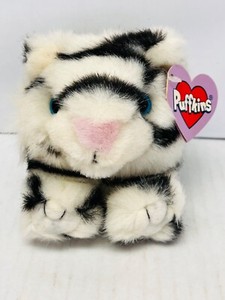Vintage Puffkins Tasha the Tiger Plush Stuffed Animal Swibco 1990s BIN 19
