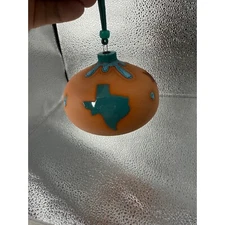 Native American / Texas Christmas ornament Terra Cotta signed