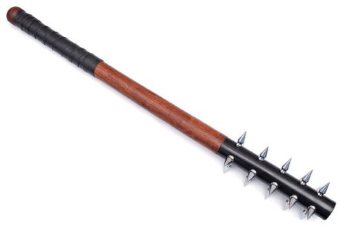 29" Medieval Wicked Silver Spiked Mace Morningstar Weapon - Picture 2 of 4