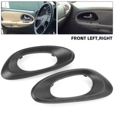 Front Left+Right Interior Door Handle Bezel For 2002-2009 Chevrolet Trailblazer