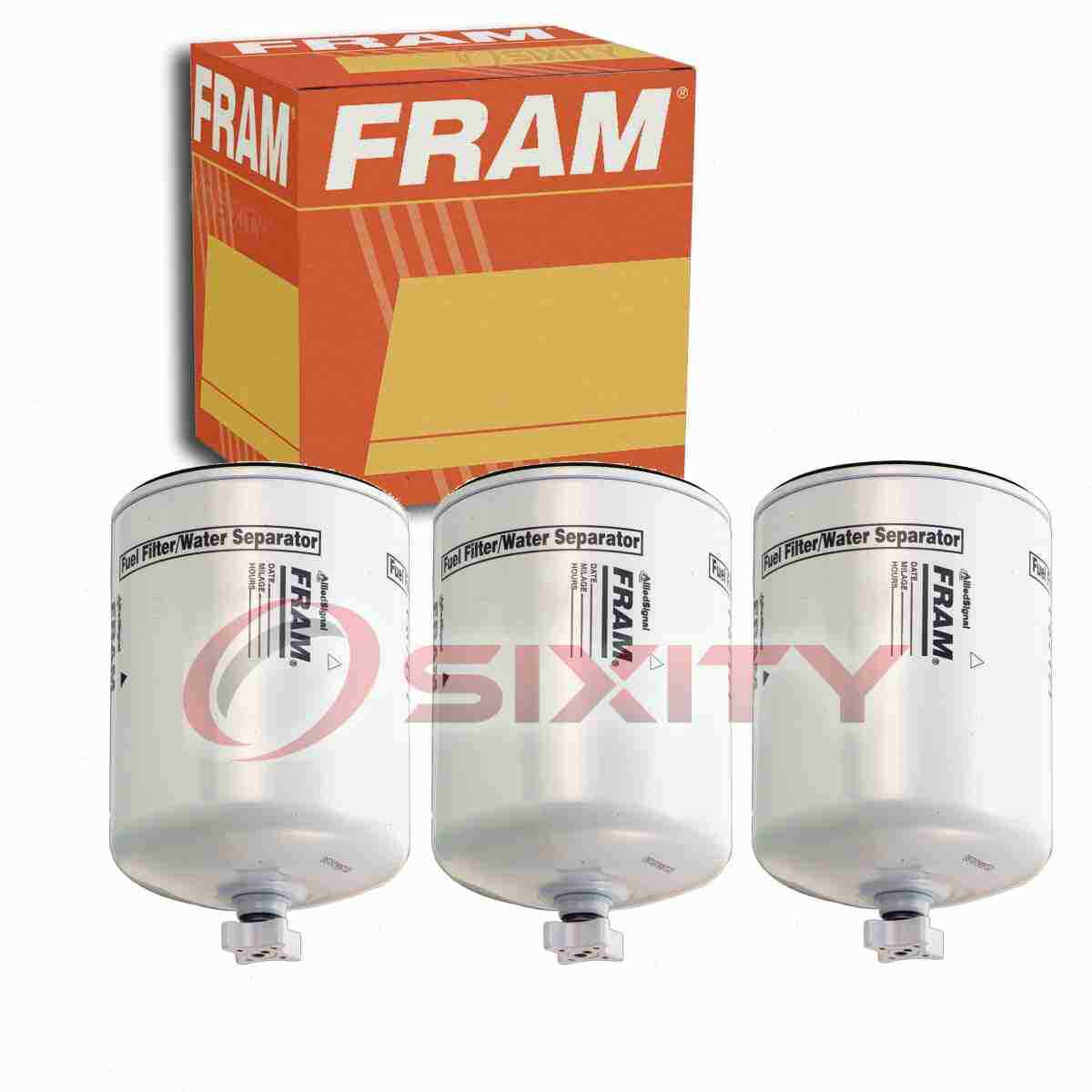 3 pc FRAM PS7171 Fuel Water Separator Filters for FF1041-SP 33411 1677004C91 tp