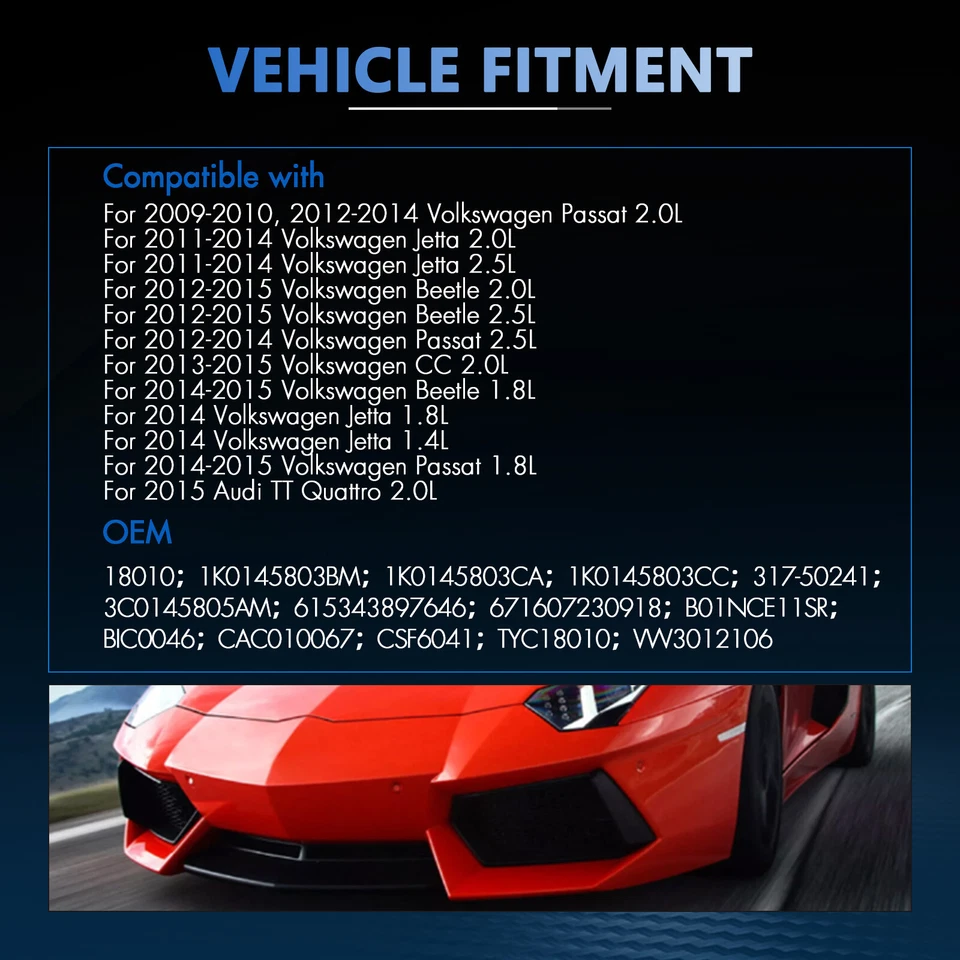 Intercooler Charge Air Cooler For 2011-2014 VW Jetta 2012-15 Beetle 1K0145803BM - Изображение 2 из 4