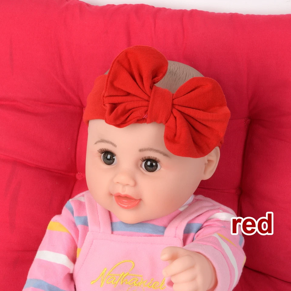 Knot Headband Baby Toddler Girl Kid Infant Cotton Hair Bow Band Accessories Red - image 2 of 3