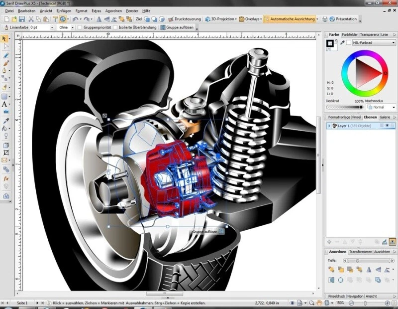 DrawPlus X5 Vollversion MiniBox (+CD) [Serif] Windows XP/Vista/7/8 (NEU/OVP) - Bild 4 von 4