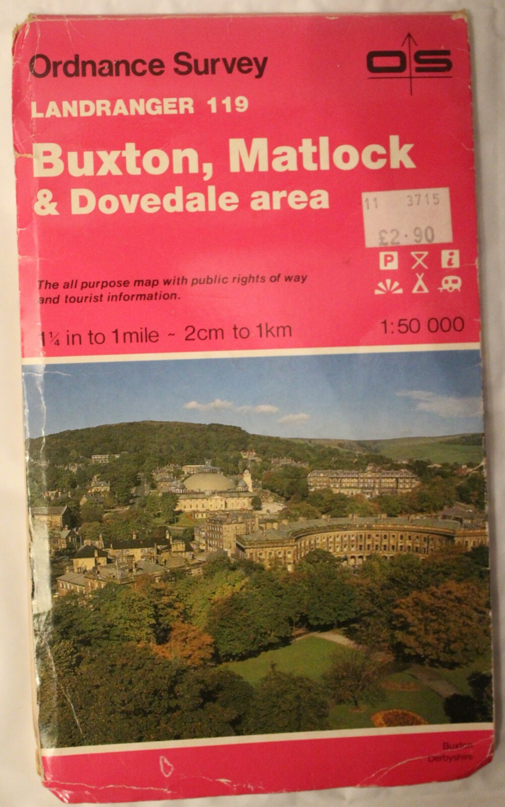 Ordnance Survey Landranger 119 Buxton Matlock & Dovedale area 2nd issue