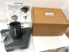 Starlink Gen 3 Pipe Adapter, Stainless Steel 3 Pole Mount, Gray in hand ready to