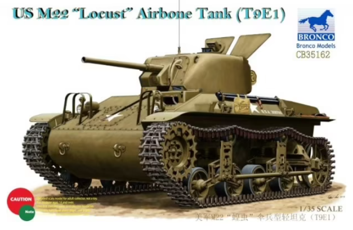 Bronco Models CB35162 1:35 US M22 Locust Airborne Tank (T9E1)