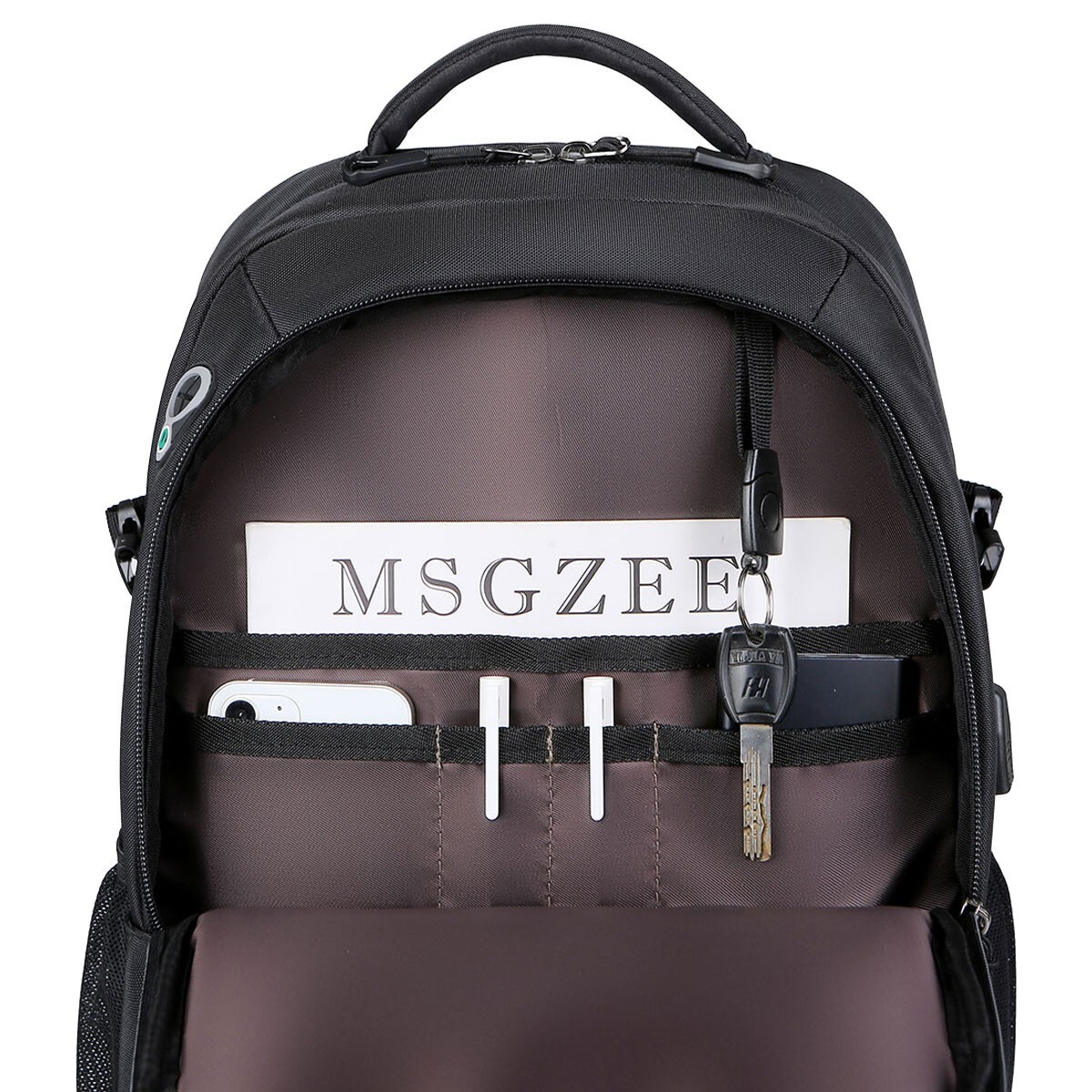 backpack for laptop with raincover cheap BOOTSTRAPT 15 In. Contractor's Backpack With Integrated Power Bank Compartment And Waterproof Rain Cover