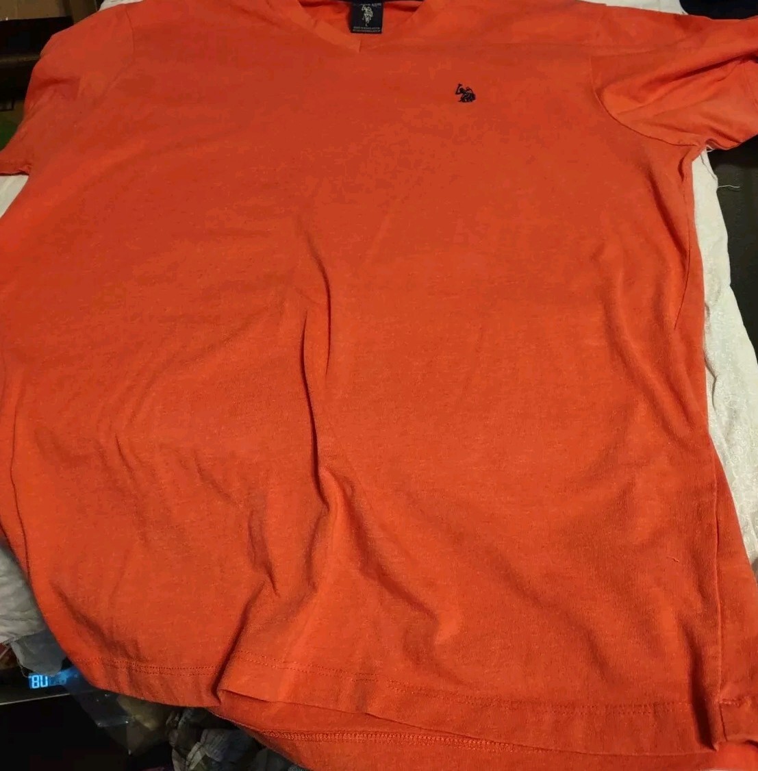 Polo Ralph Lauren camicia adulto grande corallo manica corta pony logo casual usata in ottime condizioni