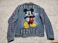 VTG 80s 90s JERICO ACID WASH JEAN DENIM JACKET Mickey Mouse Sweet Sensation