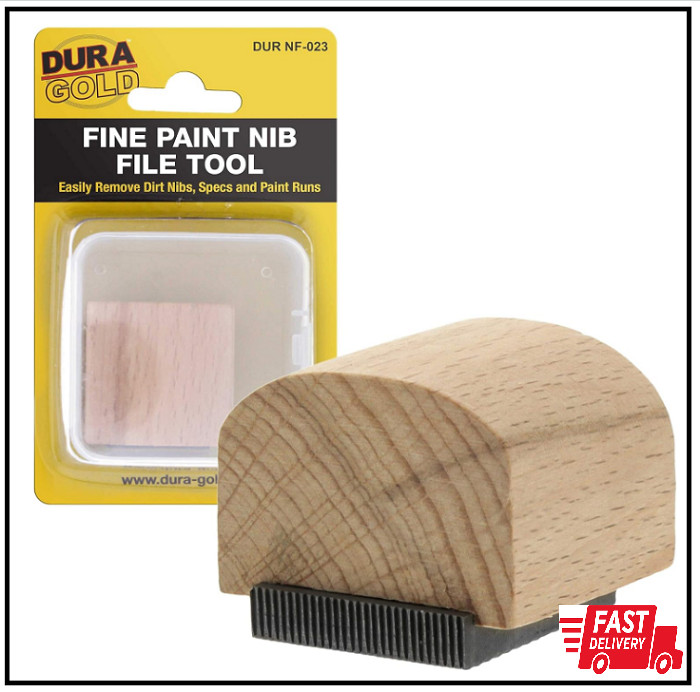 Dura-Gold - Fine Paint Nib File Tool - Fix Paint Imperfections, Shave Off Surfac