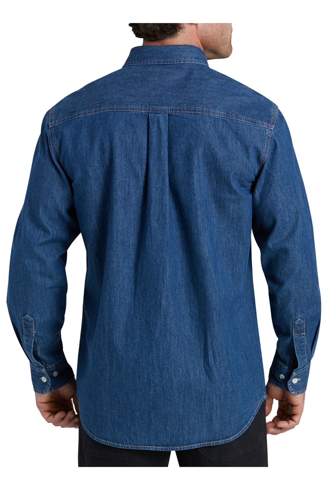 NWT Men's Dickies Long Sleeve Blue Denim Shirt Size 3XL eBay