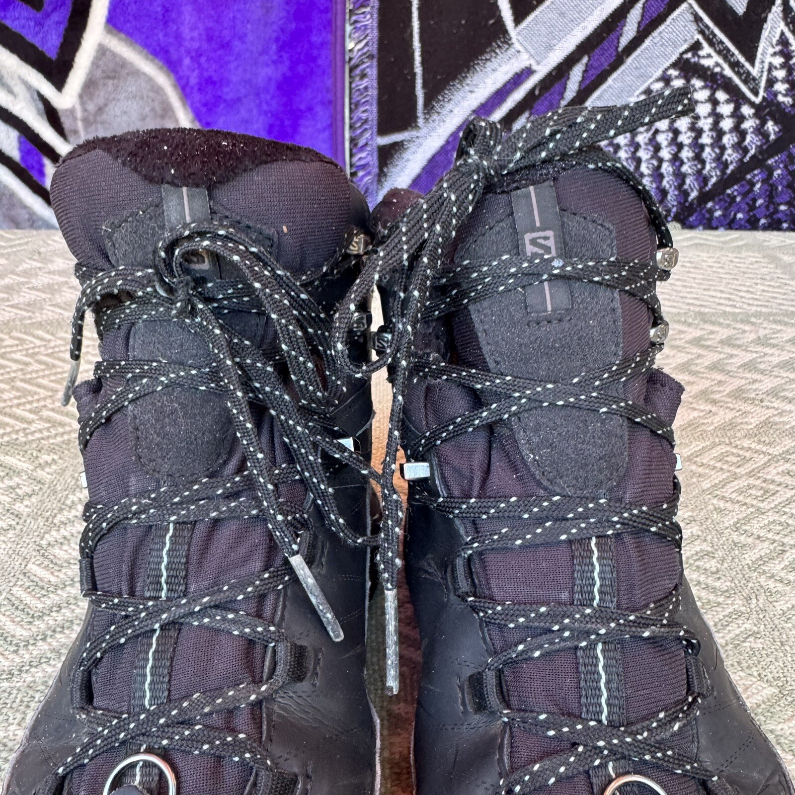 Taglia 7 Salomon X Ultra Mid Stivali Invernali Scarpa Donna Nero Impermeabile Isolato