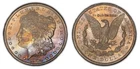 1904-O $1 Morgan Silver Dollar - Pastel Rainbow Toning - NGC MS 64 - SKU-D3226