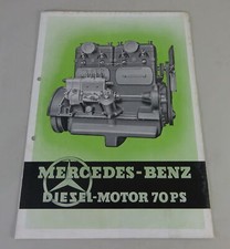 Prospetto/Brochure Mercedes-Benz Om 65 4-Zylinder Motore Diesel 70PS Di 01/