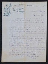 Rechnung MOUTHE 1922 PATISSERIE CONFISERIE VI...