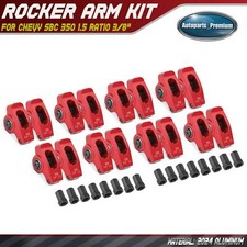 Red 2024 Aluminum Roller Rocker Arm For Small Block Chevy Sbc 350 1.5 Ratio 38