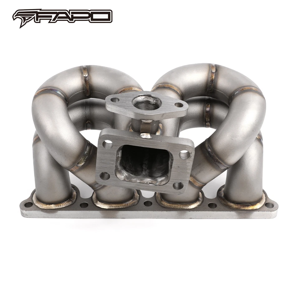 FAPO Turbo Manifold for Honda Civic del Sol CRX D15 D16 SOHC T3 38mm SCHEDULE40 - Image 2 of 4