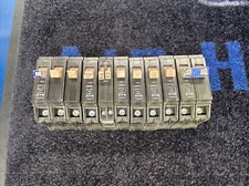 EATON Various Amp Lot Of 10 240 Volt 2 Pole Circuit Breakers