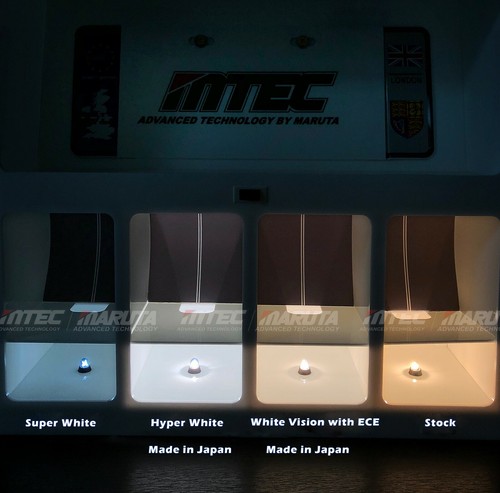MTEC / MARUTA T10 W5W 194 168 Hyper White Haloegn Bulb Made in Japan - Picture 2 of 4