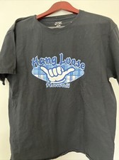 Hawaiian T-shirt hang loose large black