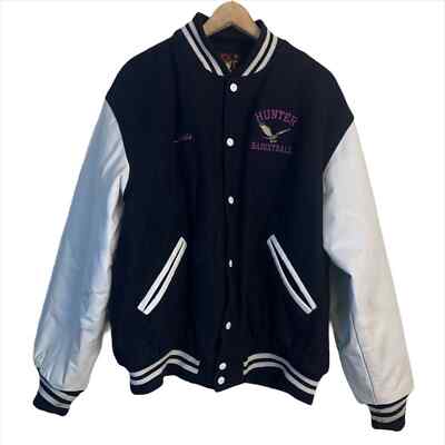 Vintage Hunter Basketball Varsity Letterman Jacket (Size XL)