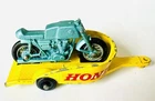 Honda Trailer No. 38 Lesney Matchbox 1968 w/ Motorcycle Made In England