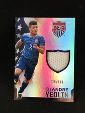 DeAndre Yedlin 2015 Panini USA Soccer Team Set MATCH WORN JERSEY /199 USMNT US