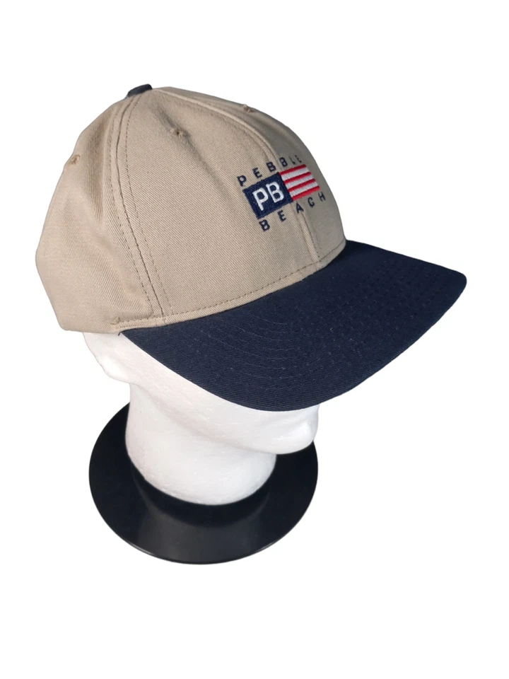 Sombrero/Gorra de Colección Pebble Beach PB Golf Cuero con Correa Talla Única Azul Tostado Foto 3 de 4