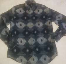 Roper Western Style Cowboy Shirt L AZTEC DESIGN