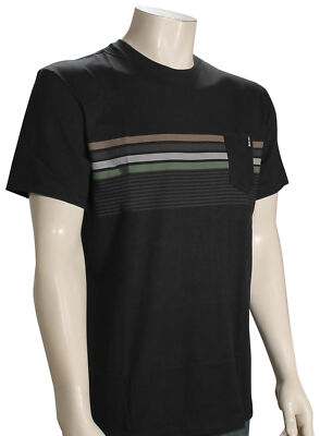 Salty Crew Lineup Stripe Premium SS T-Shirt - Black - New