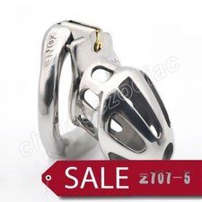 Male Restraint Spiked Rings Lock Chastity Belt Cage Device Stainless Steel Metal