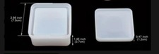 Silicone Mold Square Trinket Jewelry Box With Lid 2 Piece For Epoxy Resin Craft
